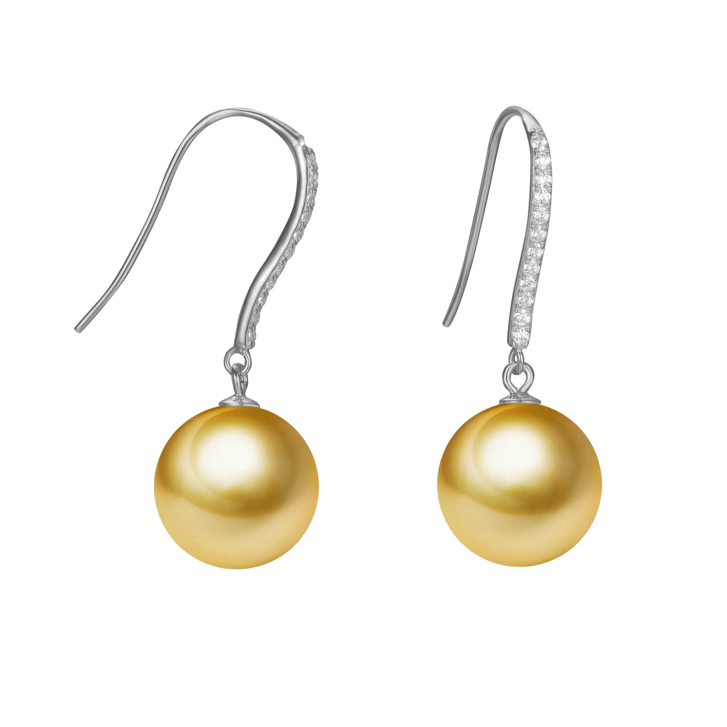 G18k Oh My Diamonds Pearl Earrings