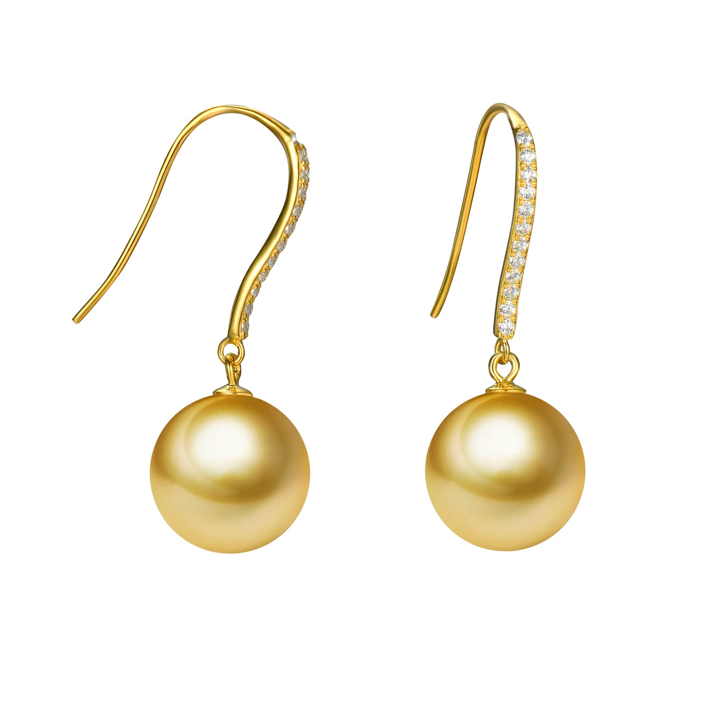 G18k Oh My Diamonds Pearl Earrings