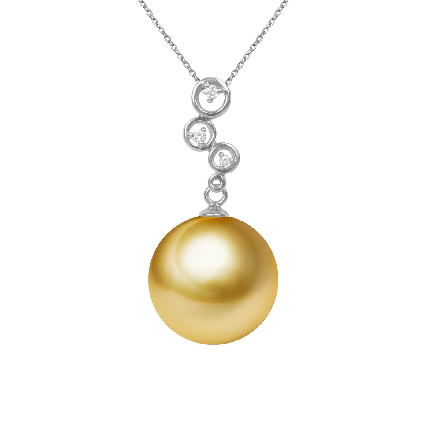 G18k Diamonds Playful Pearl Pendant