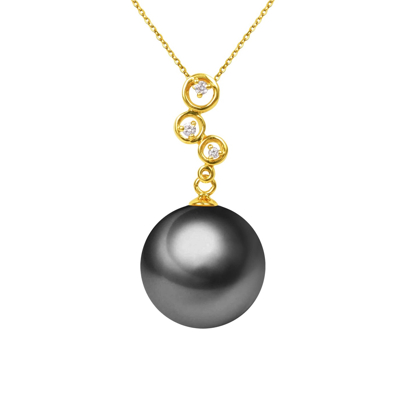 G18k Diamonds Playful Pearl Pendant