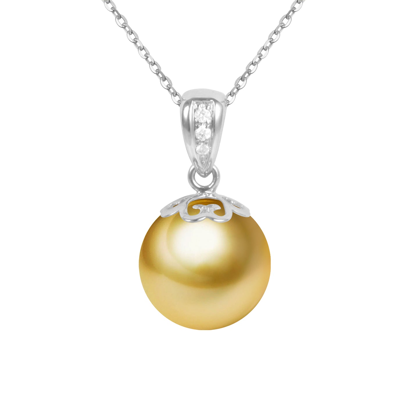 G18k Diamonds Pearl Pendant