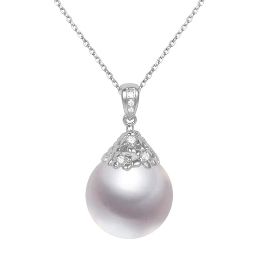 G18K Diamonds Bold Pearl Pendant