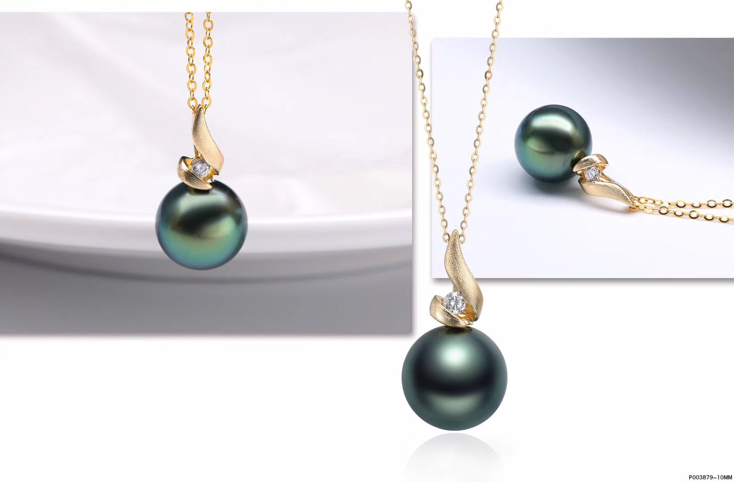 G14K/G18k Burning Flame Edison Pearl Pendant - Timeless Pearl