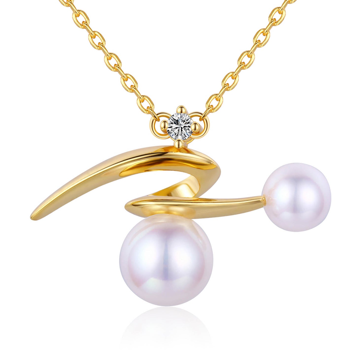 Galactic Swirl Edison Pearl Necklace