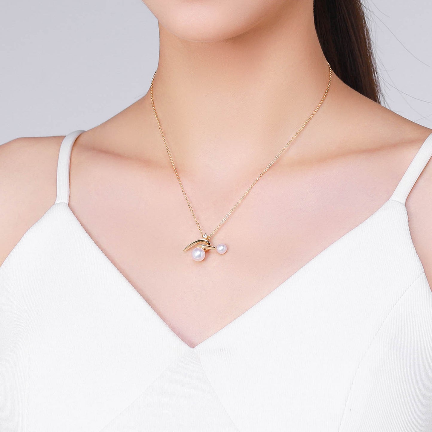 Galactic Swirl Edison Pearl Necklace