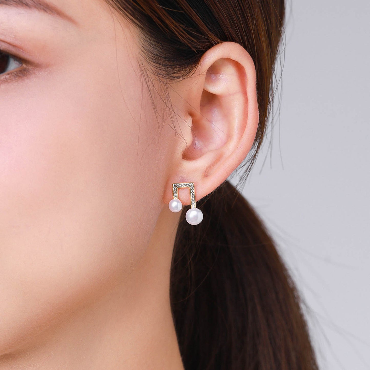 Architectural Pearl Earrings