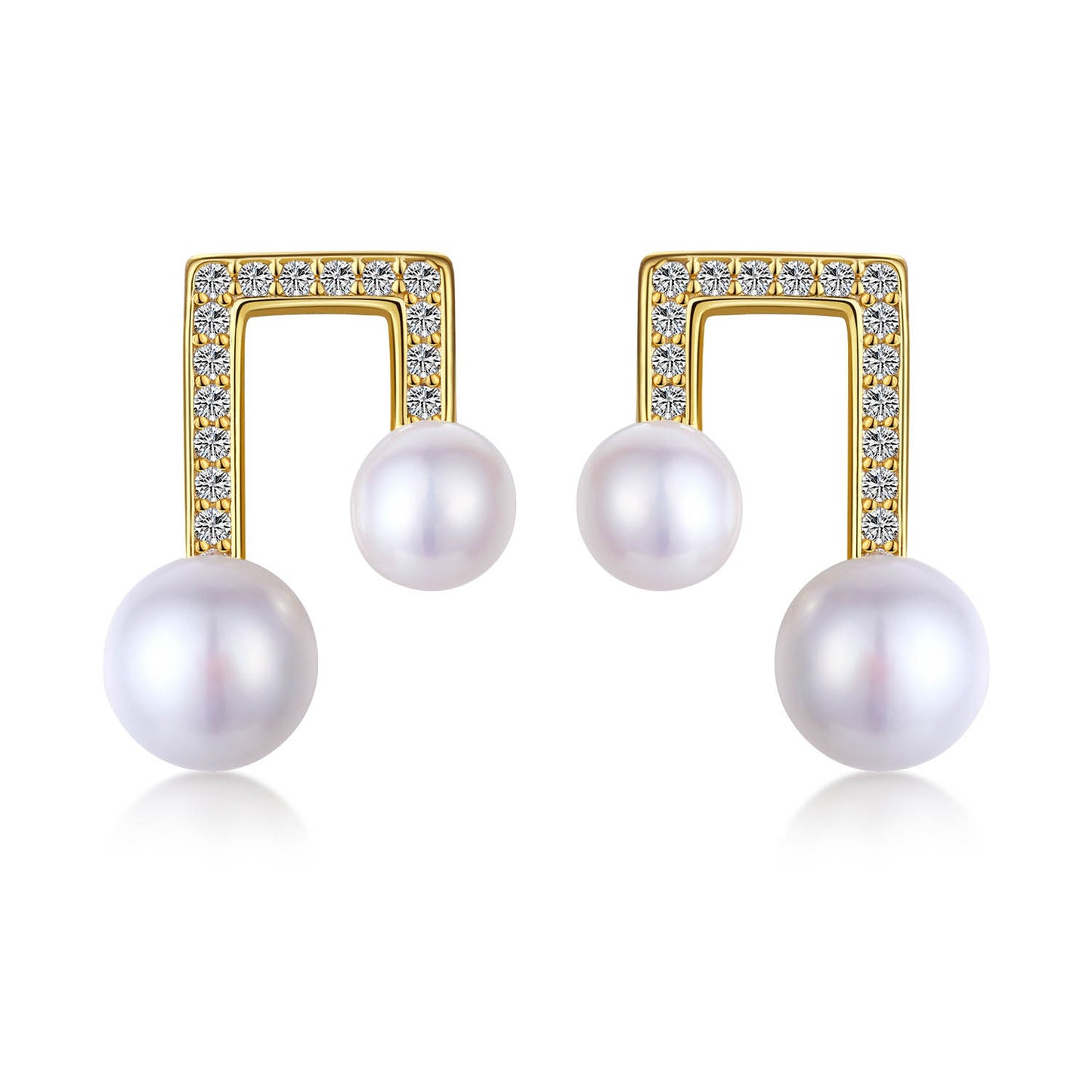 Architectural Pearl Earrings