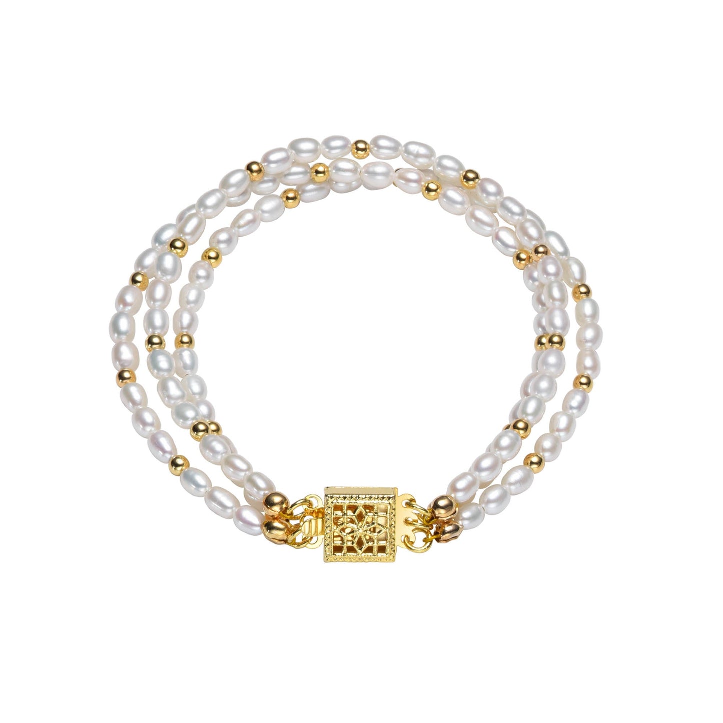 Three Strand Freshwater Pearl Bracelet