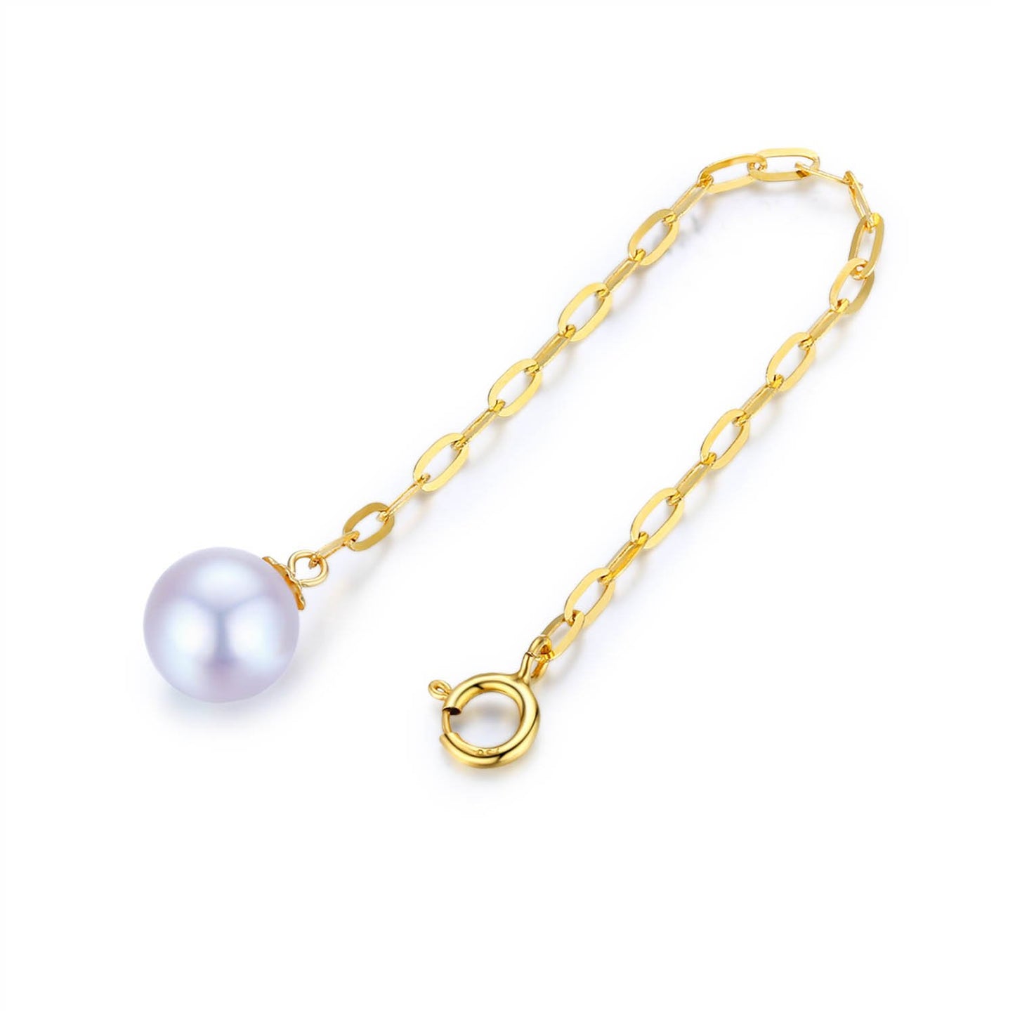 G18k Large Link Edison Pearl Ring