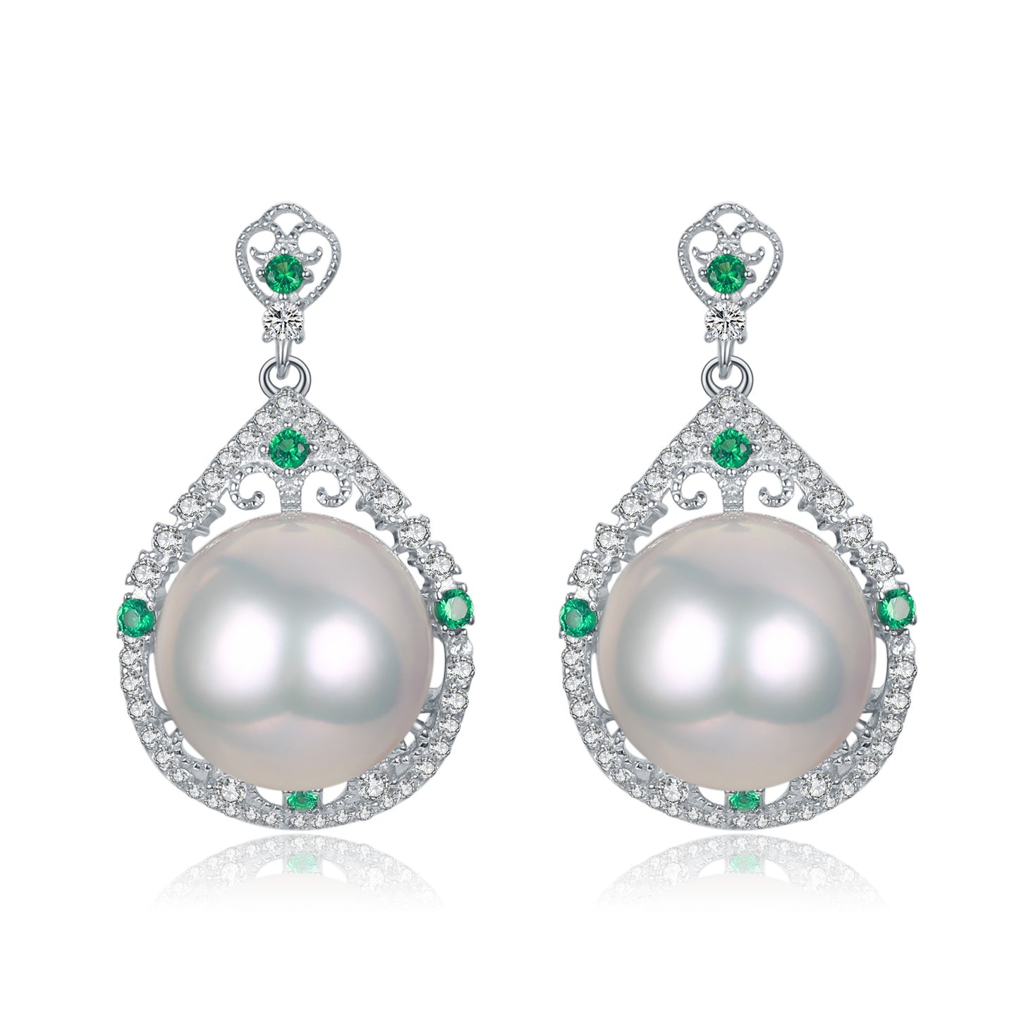 Katherine Edison Pearl Earrings & Necklace Set