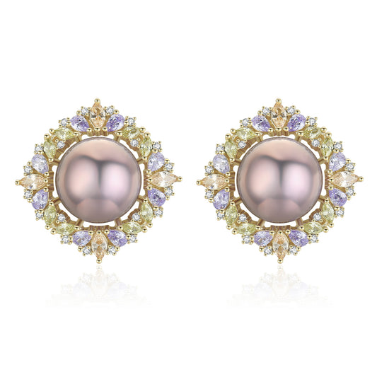 Sparkling Season Edison Pearl Earrings & Necklace & Ring Set