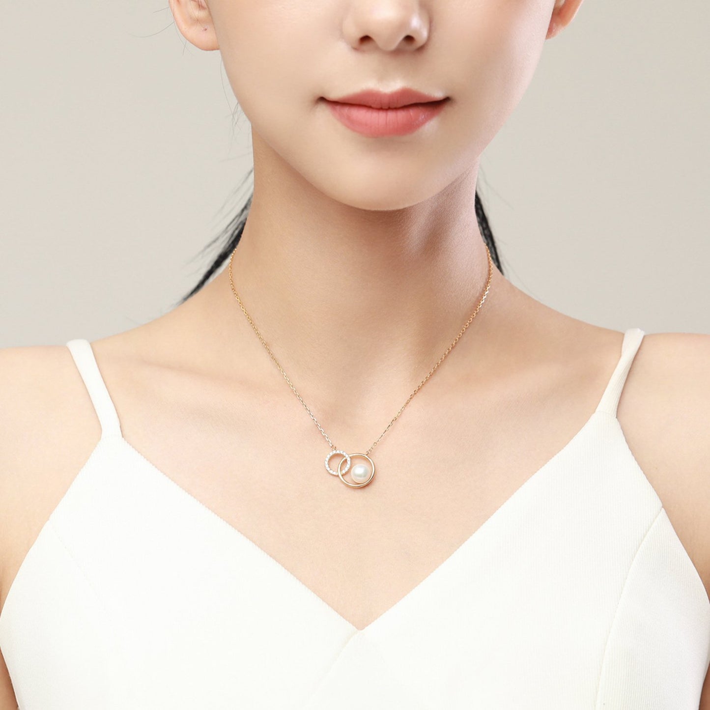 Infinite Circles Edison Pearl Necklace