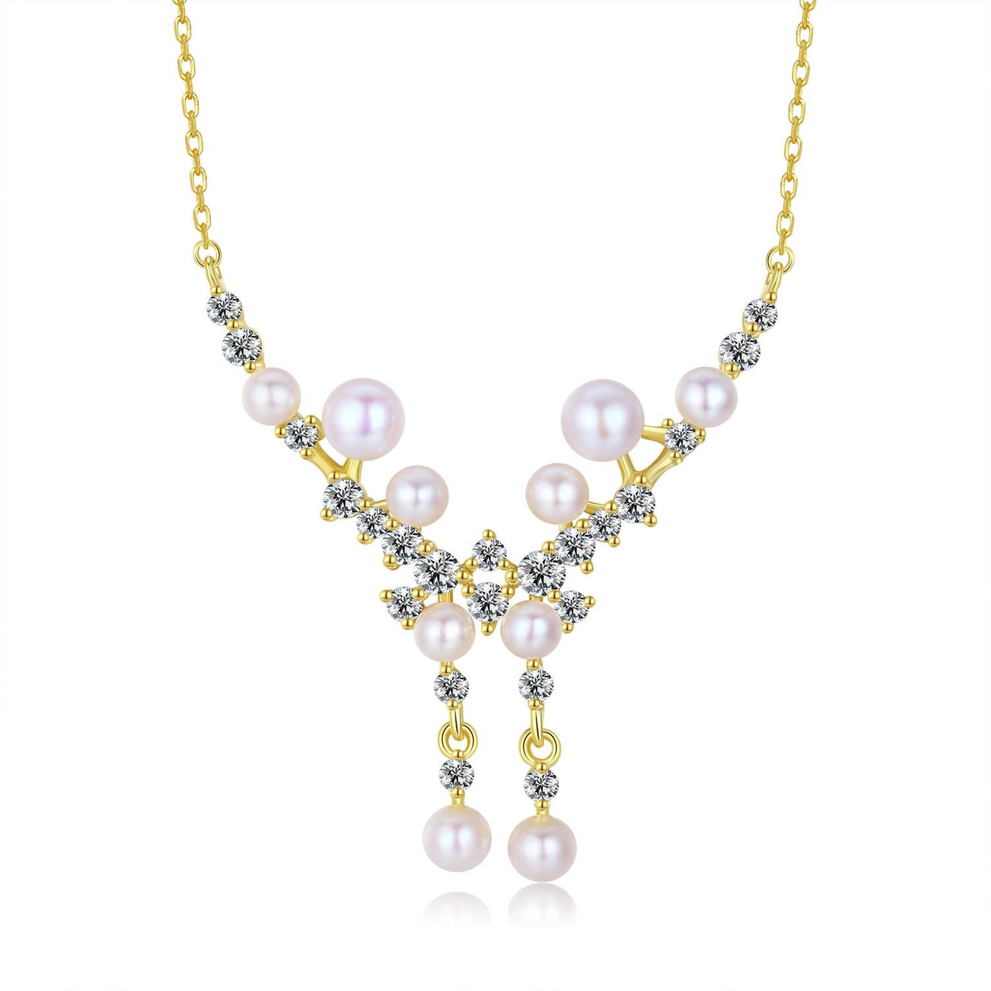Gemini Pearl Necklace