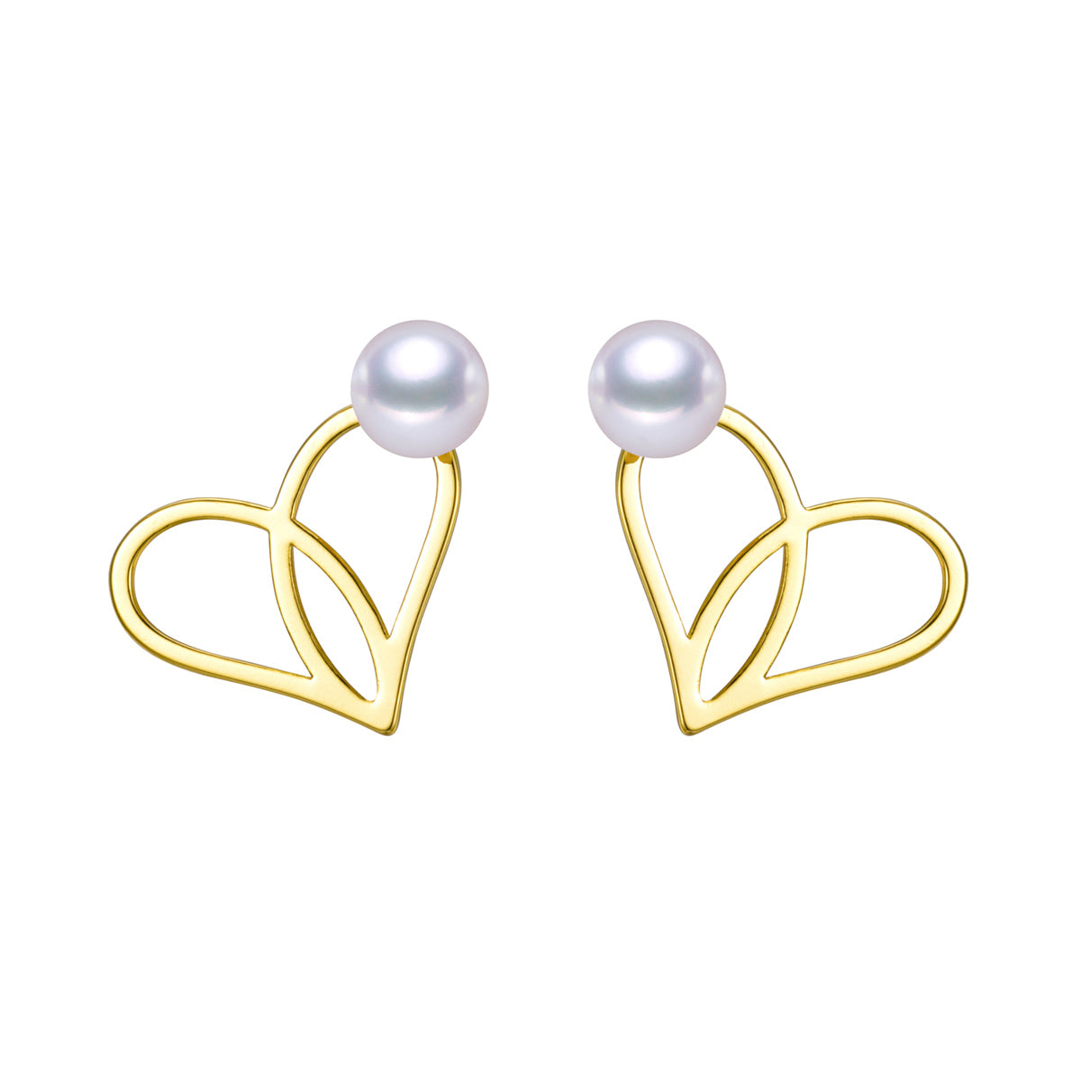 Loving Hearts Pearl Earrings