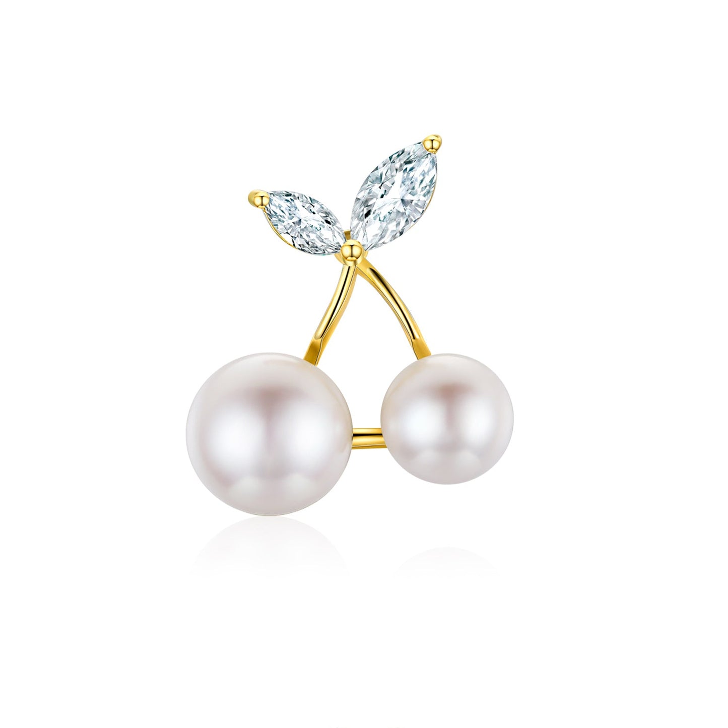 Modern Cherry Pearl Pin