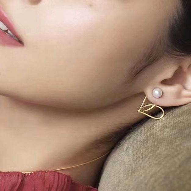 Loving Hearts Pearl Earrings