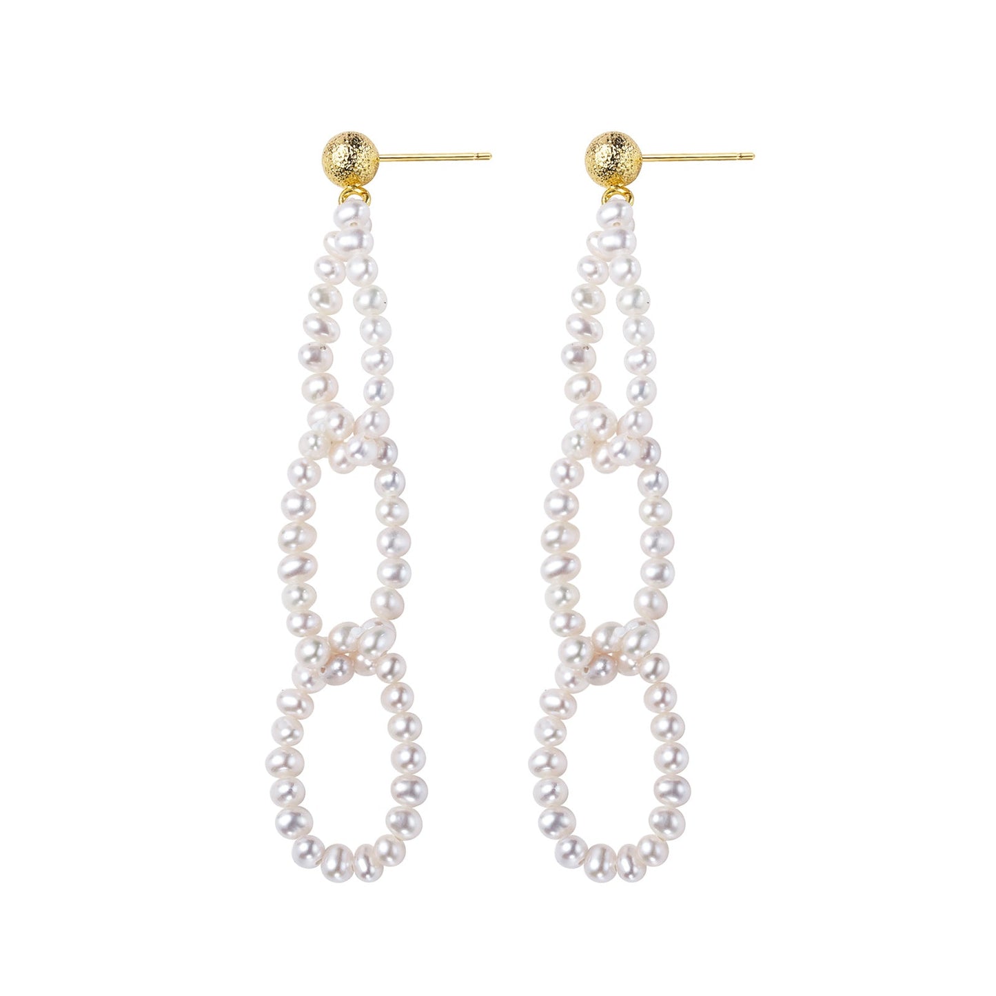 Knitting Patterns Cultured Freshwater Pearl Earrings and Necklace Jewelry Set