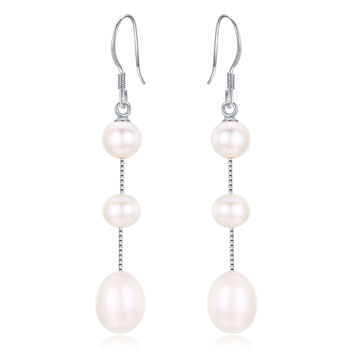Three Drops Pearl Earrings - Timeless Pearl