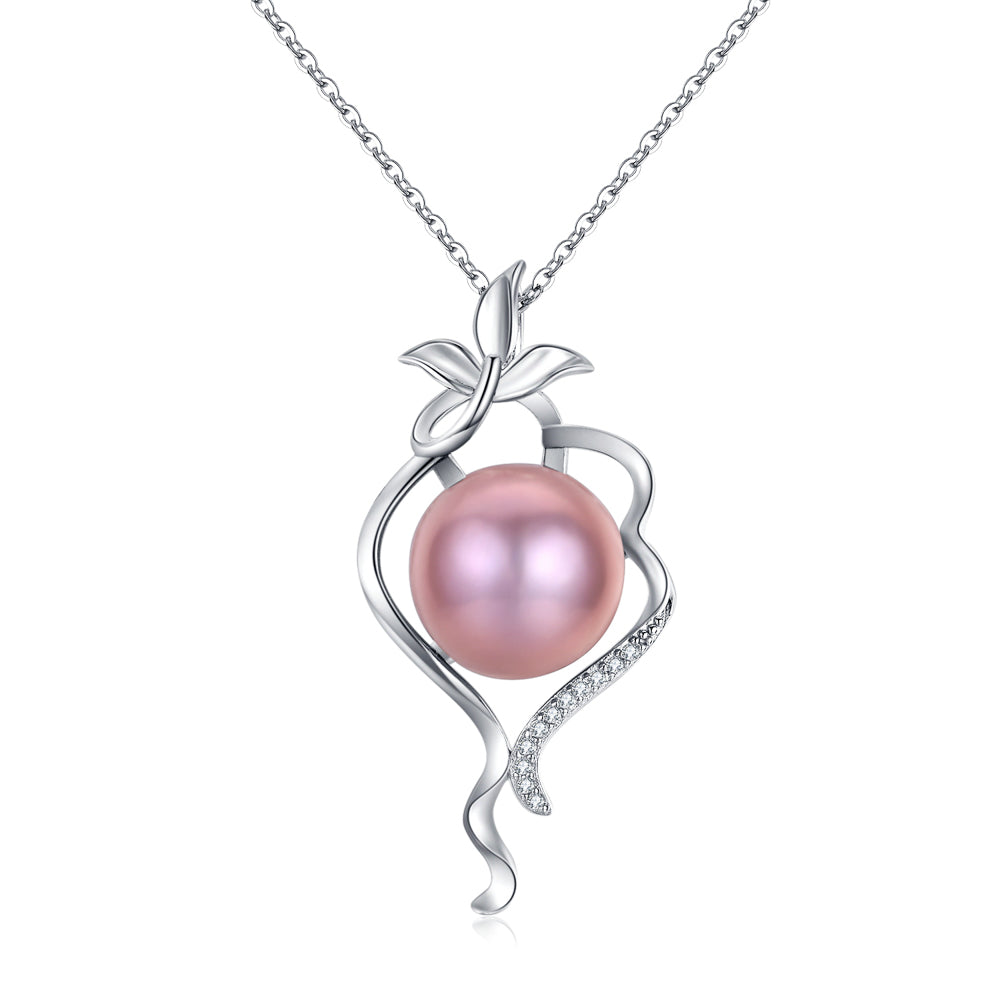 Dancing Twine Pink Pearl Necklace - Timeless Pearl
