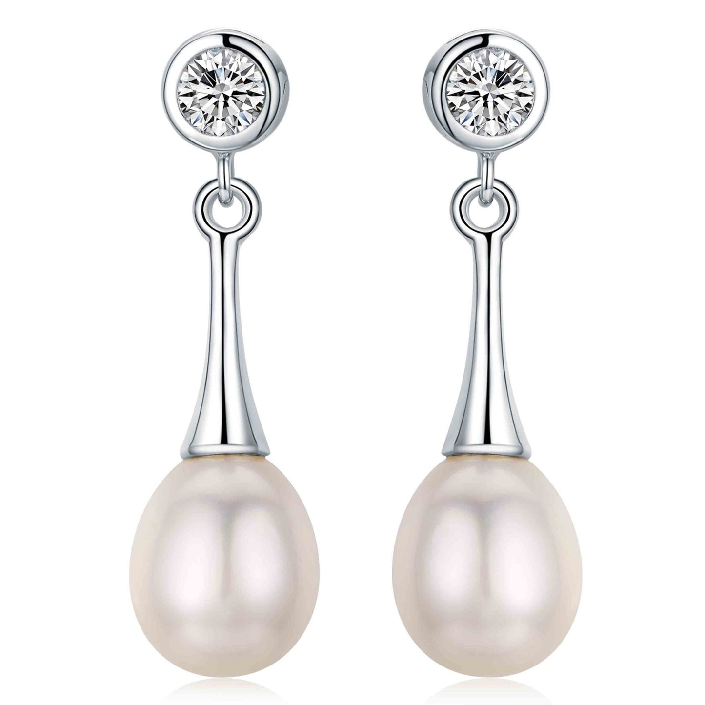 Elegant Water Drop Earrings - Timeless Pearl