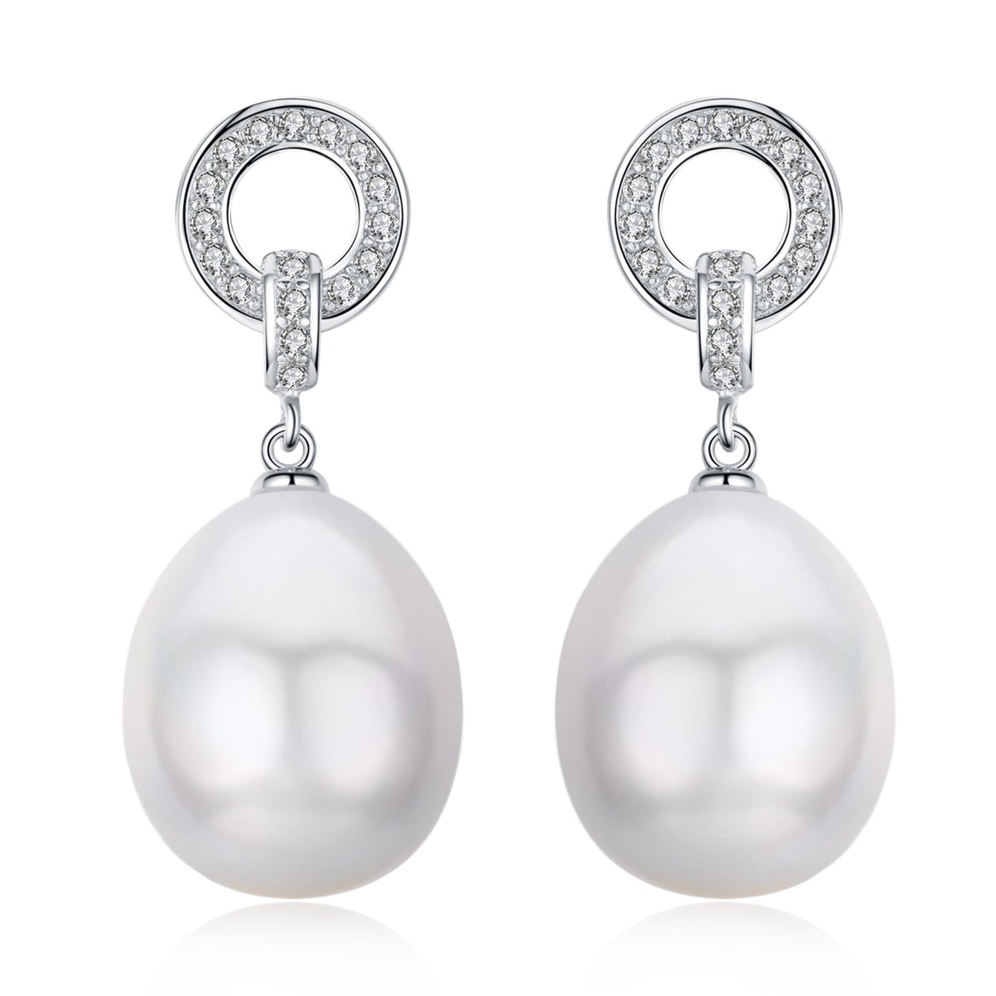 Perfect Circle Edison Pearl Earrings - Timeless Pearl