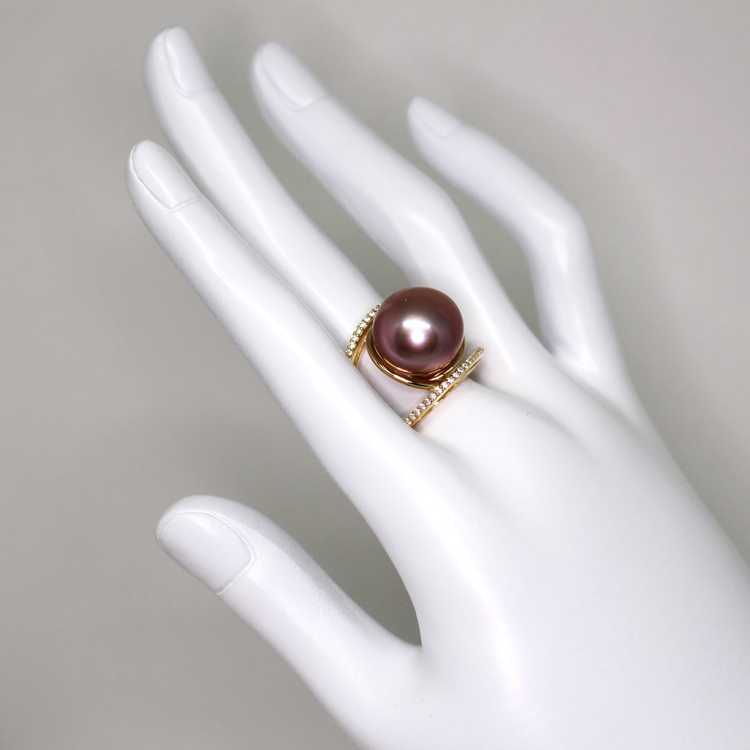 Golden King Edison Pearl Ring - Timeless Pearl