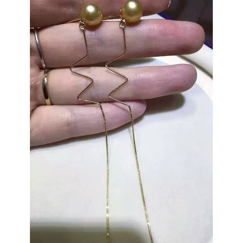 Golden Signature Southsea Pearl Earrings - Timeless Pearl