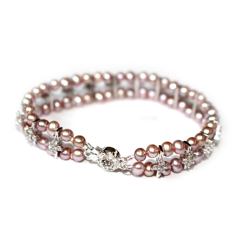 SACRED LOVE PURPLE PEARL BRACELET - Timeless Pearl