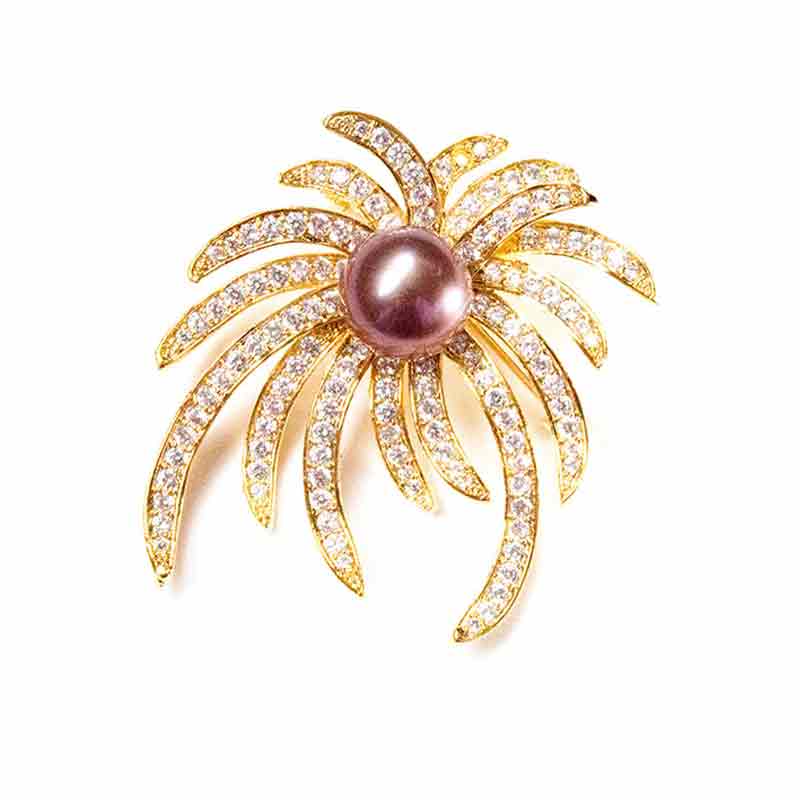 FIREWORK CELEBRATION EDISON PEARL BROOCH - Timeless Pearl
