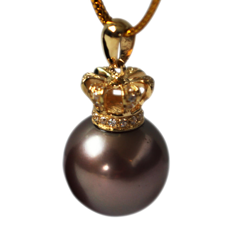 QUEEN CHOCOLATE Edison PEARL Necklace - Timeless Pearl