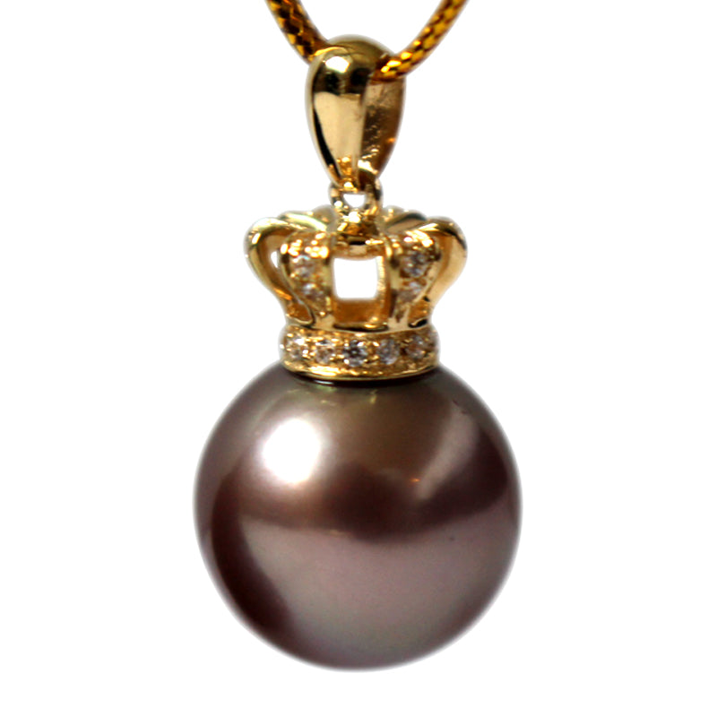 QUEEN CHOCOLATE Edison PEARL Necklace - Timeless Pearl