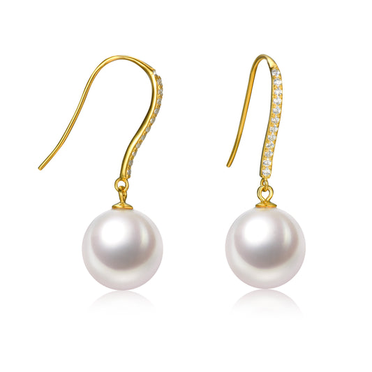 G18k Oh My Diamonds Pearl Earrings
