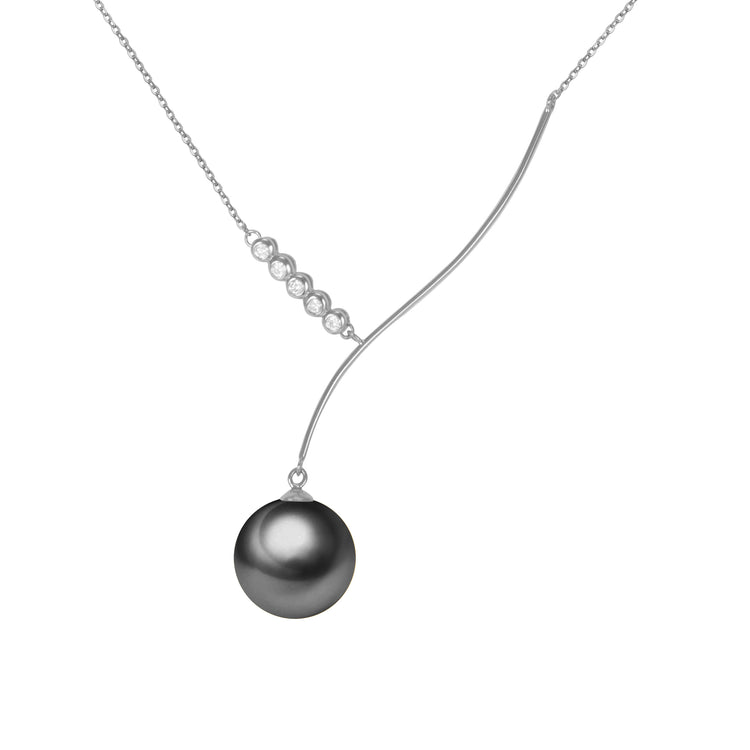 G18k Diamonds Match Made in Heaven Edison Pearl Necklace