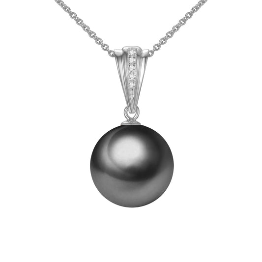G18k Diamonds Accents Pearl Pendant