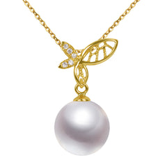 G18K Diamonds Butterfly Pearl Pendant