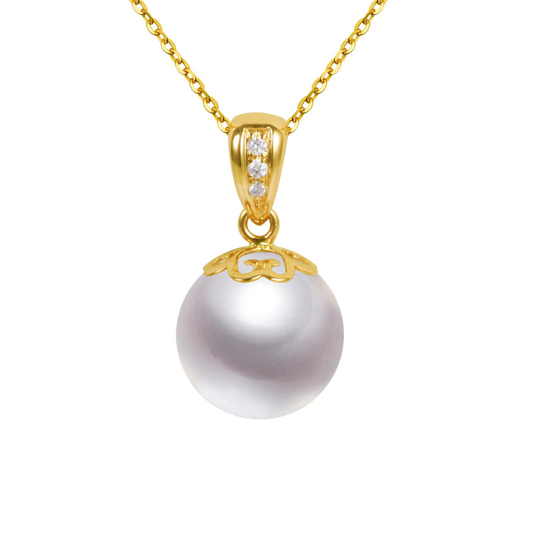 G18k Diamonds Pearl Pendant