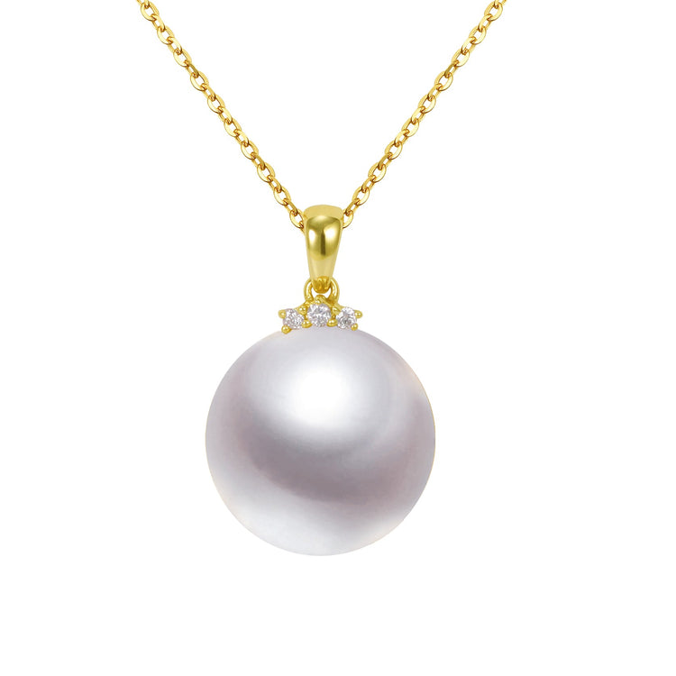 G18k Diamonds Shiny Pearl Pendant