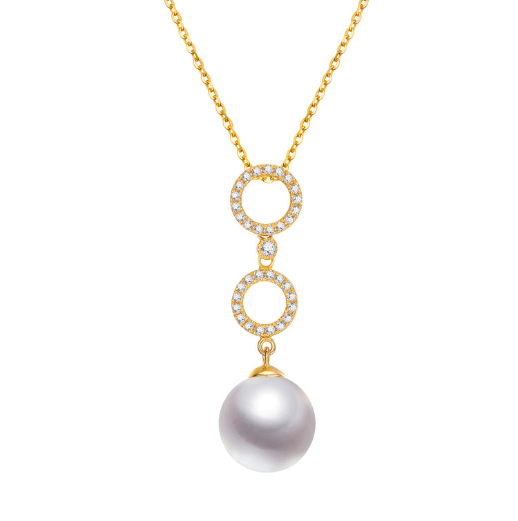 G18k Triumph Diamonds & Pearl Pendant – Timeless Pearl