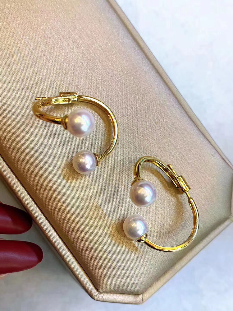 G14K Freshwater Pearl Earrings - Timeless Pearl