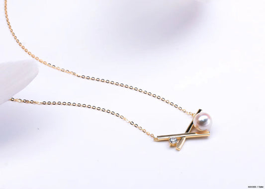 G14K XOXO Pearl Necklace - Timeless Pearl