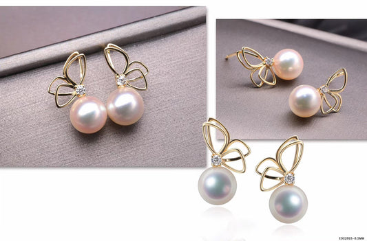 G14K Butterfly Edison Pearl Earrings - Timeless Pearl