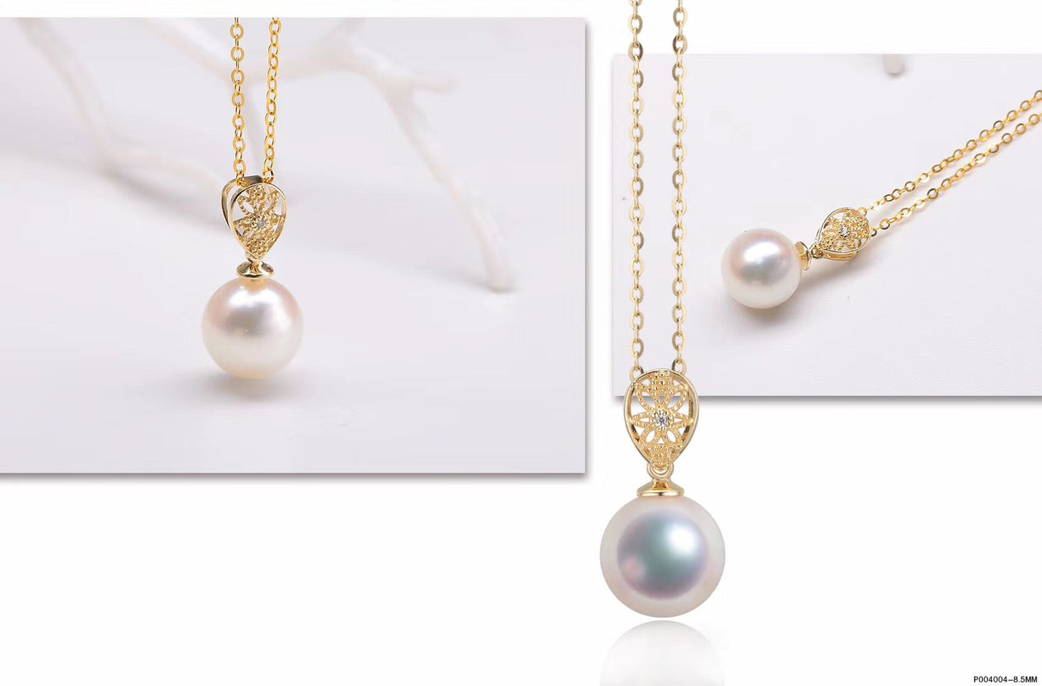 G14K/G18k White Edison Pearl Pendant - Timeless Pearl