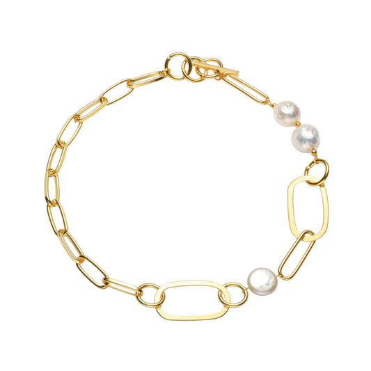 Modern 12mm Baroque Pearl Choker Necklace