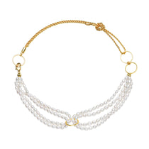 Contemporary Golden Rings Pearl Necklace modern pearl necklace for confident romantic style