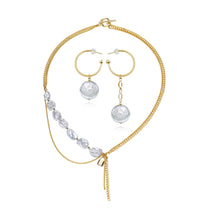 Modern Lock Cultured Freshwater Keshi Pearl Baroque Pearl Necklace bold baroque pearl necklace with modern hardware detailing