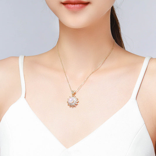 Flower Of Life Pearl Necklace