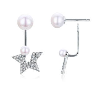 Shining Stars Front Back Earrings