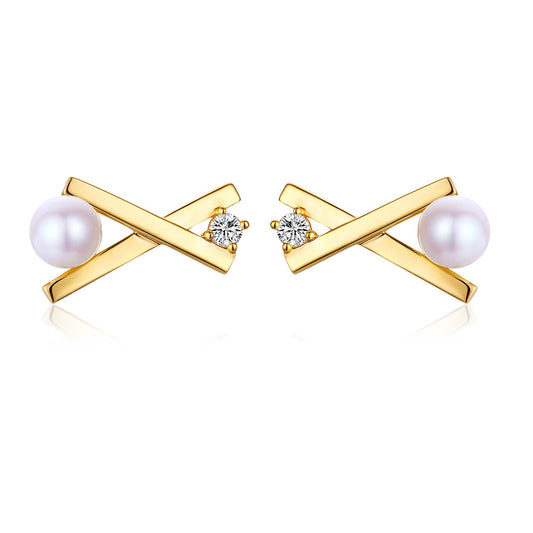 Matchstick Pearl Earrings