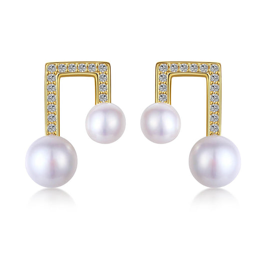 Architectural Pearl Earrings