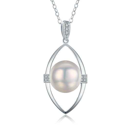 Hollow Orb Edison Pearl Necklace